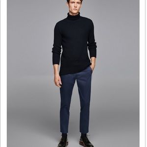 Zara Man Cropped Slim Fit Chino